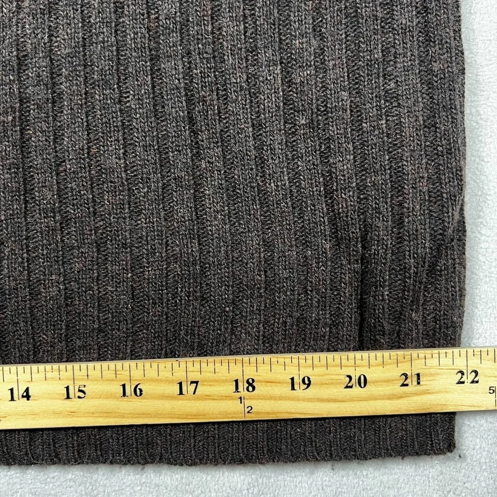 Vintage Banana Republic Lambswool Sweater Mens XL Brown‎ Hong Kong Soft Stretch